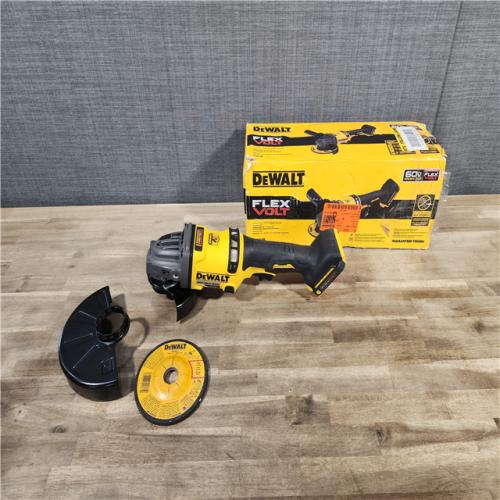 HOUSTON LOCATION - AS-IS DEWALT 60V MAX Cordless Brushless 4.5 in. to 6 in. Small Angle Grinder with Kickback Brake (Tool Only)
