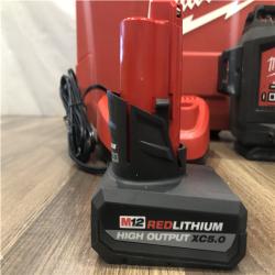 AS-IS Milwaukee 12-Volt Lithium-Ion Cordless Green 250 ft. 3-Plane Laser Level Kit