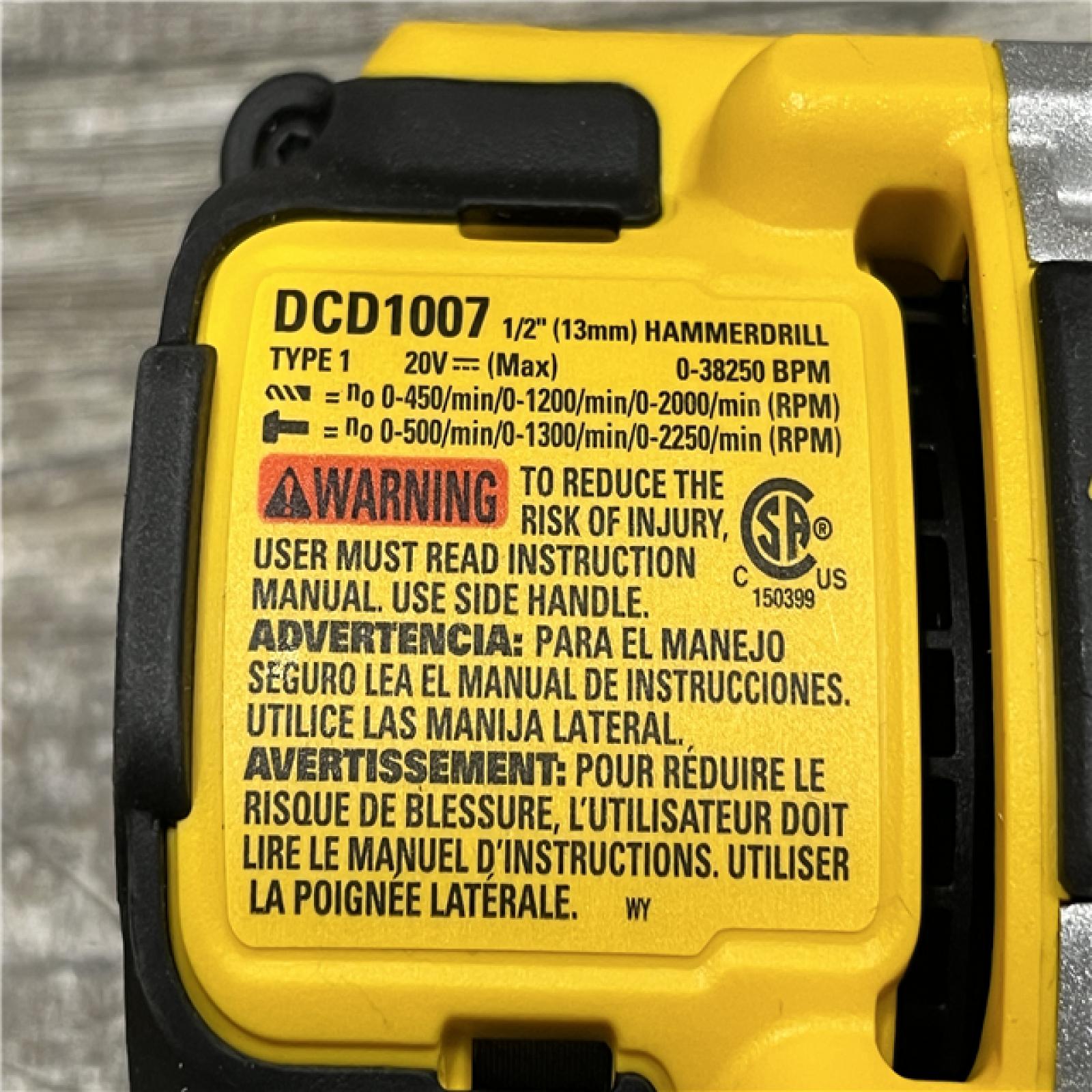 AS-IS DEWALT 20V XR Lithium-Ion Cordless Hammer Drill Kit