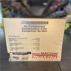 DALLAS LOCATION - Makita Big Bore 5.2 Gal. 140 PSI 3.0 HP Portable Corded Electric Horizontal Single Tank Air Compressor (6.5 CFM at 90 PSI)