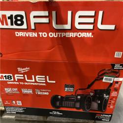 As-Is- M18 FUEL Brushless Cordless 21 in. Walk Behind Dual Battery Self-Propelled Mower W/(2) 12.0Ah Battery and Rapid Charger