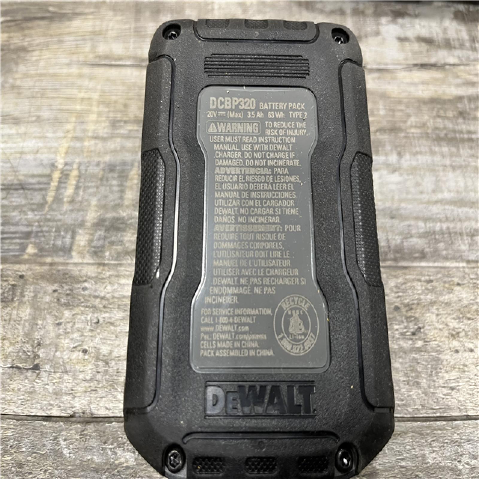 AS-IS DEWALT 20V MAX XR POWERSTACK Lithium-Ion Battery Starter Kit with 3.5Ah Battery and Charger