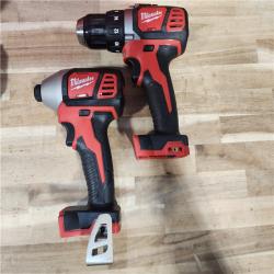 HOUSTON LOCATION - AS-IS Milwaukee 18V Lithium-Ion Cordless Drill Driver/Impact Driver Combo Kit