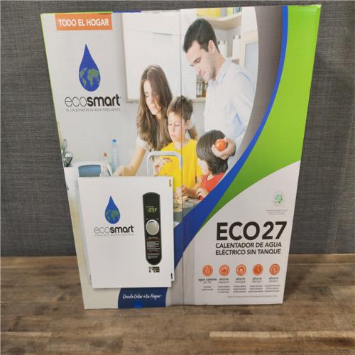 HOUSTON LOCATION - AS-IS (NEW) ECOSMART ECO27 TANKLESS ELECTRIC WATER HEATER