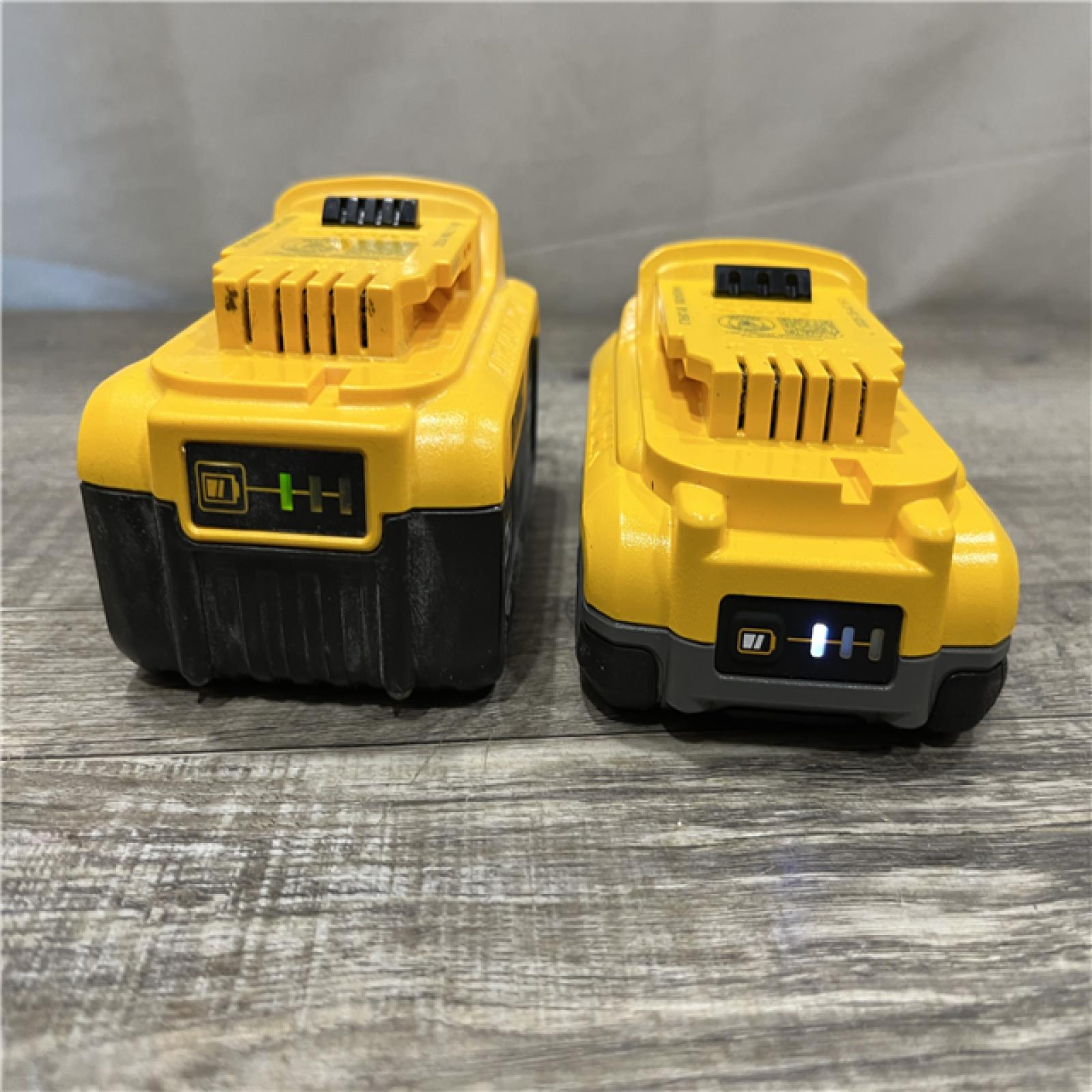 AS-IS DEWALT 20V MAX Lithium-Ion Starter Kit with 4.0 Ah and 5.0 Ah Batteries and Charger
