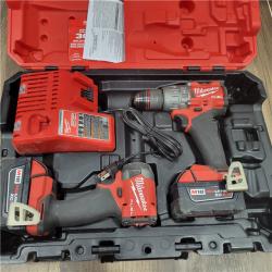 AS-IS M18 FUEL 18V Lithium-Ion Brushless Cordless Hammer Drill and Impact Driver Combo Kit (2-Tool) with 2 Batteries