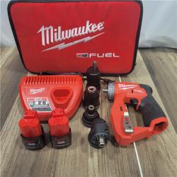 AS-IS Milwaukee 2505-22 M12 FUEL Lithium-Ion 3/8 in. Cordless Installation Drill Driver Kit (2 Ah)