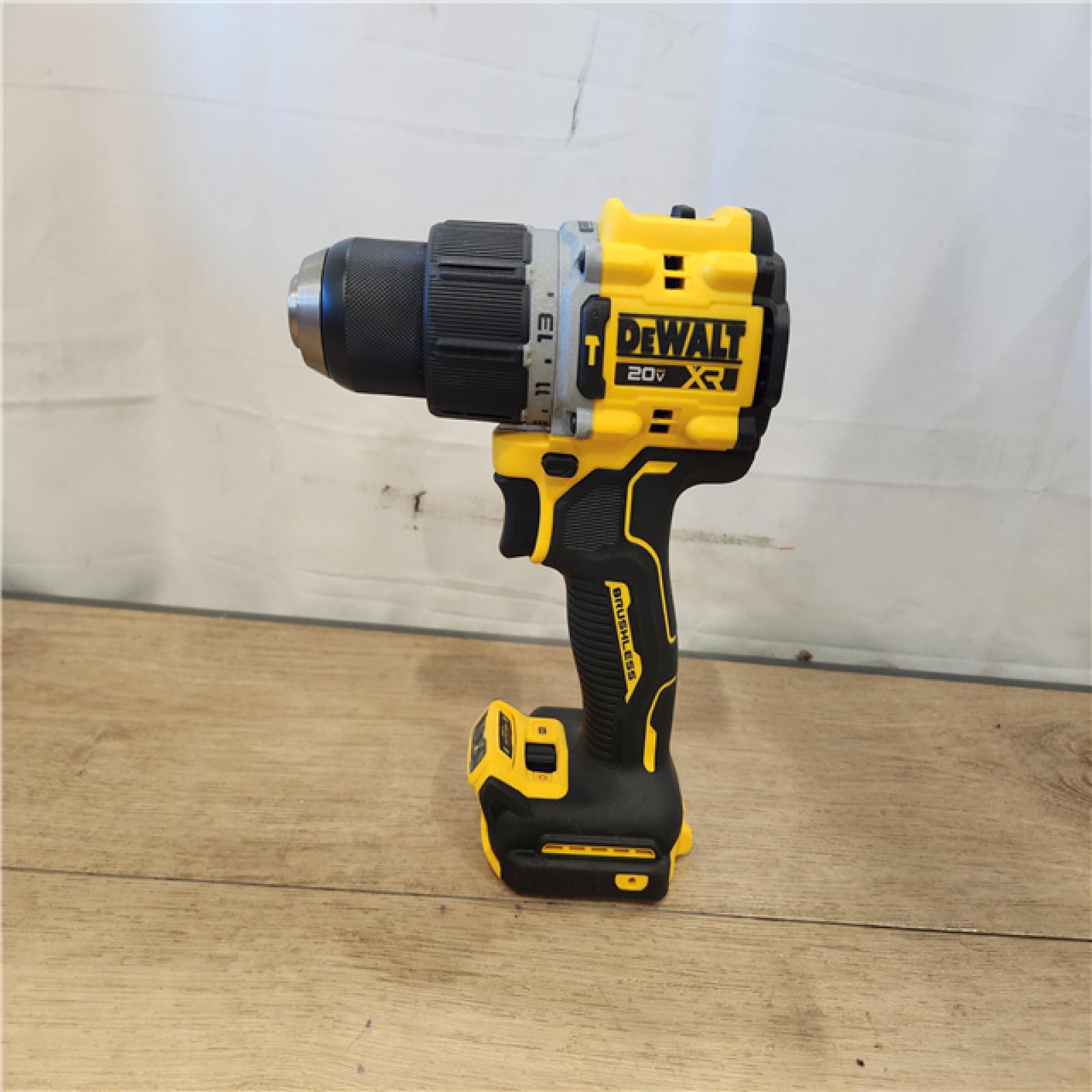 AS-IS- DEWALT 20V XR Brushless Cordless 1/2 in. Hammer Drill (Tool-Only)