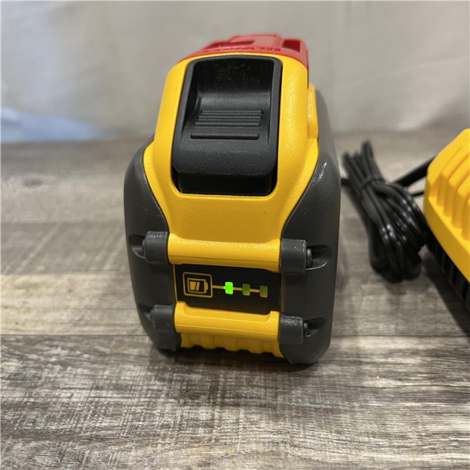AS-IS DEWALT 20V/60V MAX FLEXVOLT Lithium-Ion 9.0Ah Battery and Charger Starter Kit