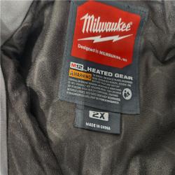 AS-IS- Men's 2X-Large M12 12V Lithium-Ion Cordless TOUGHSHELL Gray Heated Jacket with (1) 3.0 Ah Battery and Charger