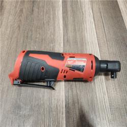 AS-IS- MILWAUKEE.38 in. M12 Cordless Ratchet (Tool-Only)