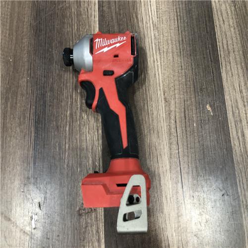 AS-IS Milwaukee 18V Lithium-Ion Compact Brushless Cordless 1/4 in. Impact Driver (Tool-Only)