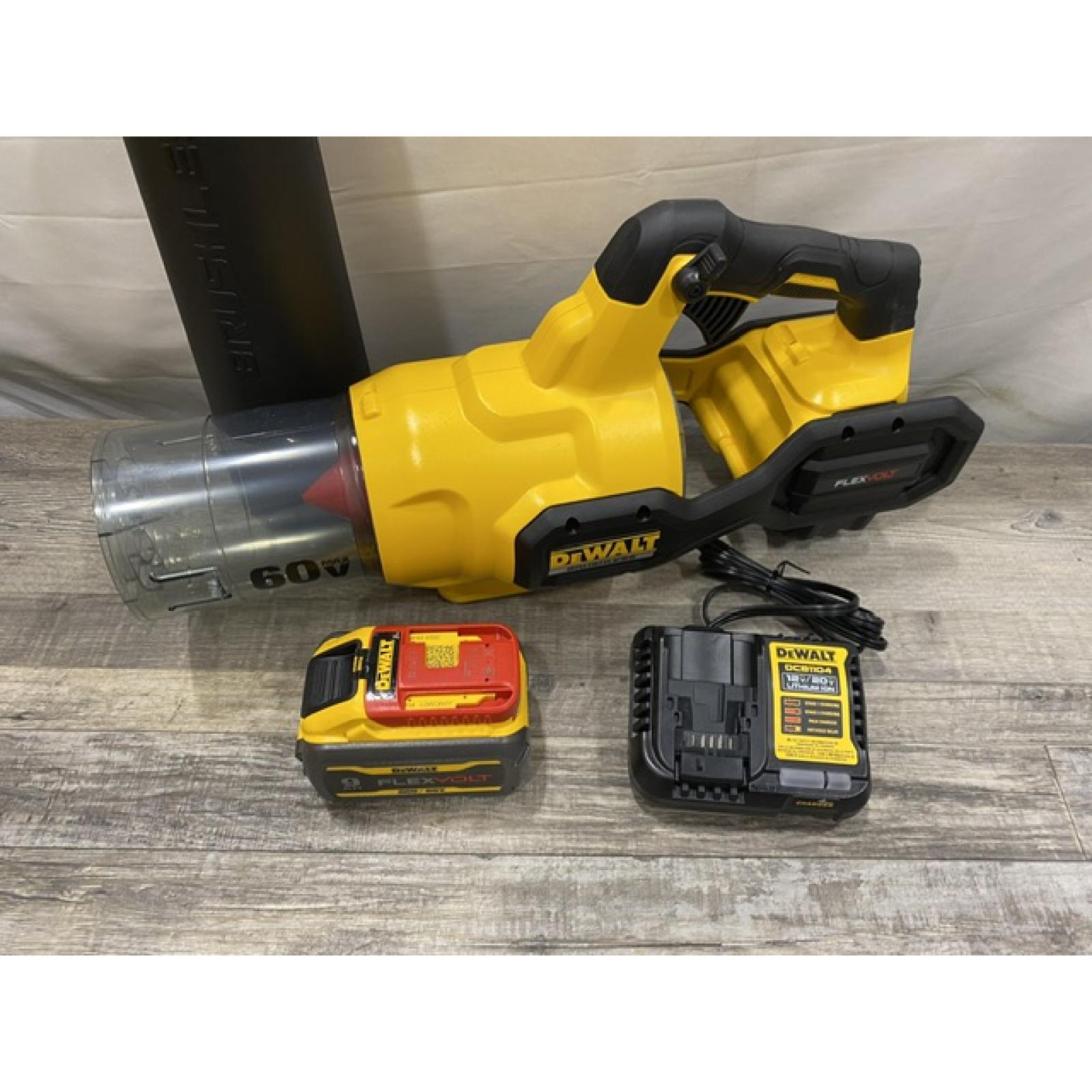 AS-IS DEWALT FLEXVOLT 60V MAX 125 MPH 600 CFM Brushless Cordless Battery Powered Blower Kit