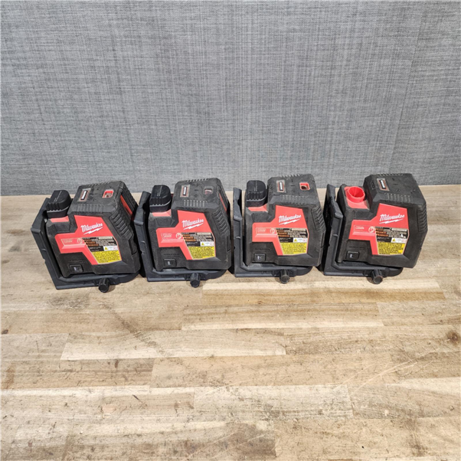 HOUSTON LOCATION - AS-IS MILWAUKEE 4 LASER TOOL COMBO