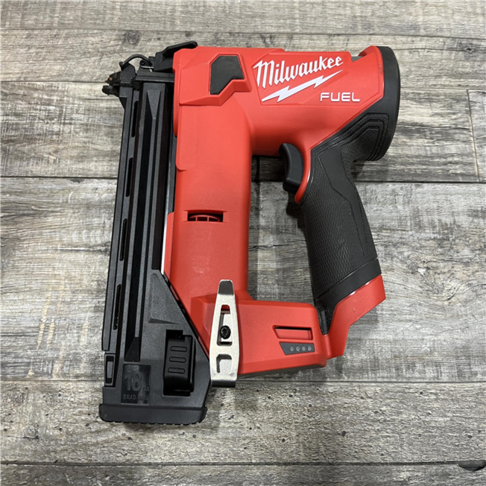 AS-IS Milwaukee FUEL 12-Volt Lithium-Ion Brushless Cordless 18-Gauge 1-1/2 in. Compact Brad Nailer (Tool Only)
