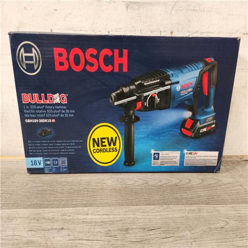 Phoenix Location NEW Bosch Bull Dog 1in SDS-Plus Rotary Hammer With Battery and Charger