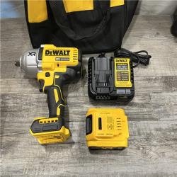 AS-IS DEWALT 20V MAX Lithium-Ion Cordless 1/2 in. Impact Wrench Kit