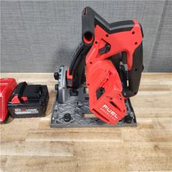 HOUSTON LOCATION - AS - IS Milwaukee FUEL 18V Lithium-Ion Brushless Cordless 6-1/2 in. Plunge Track Saw PACKOUT Kit