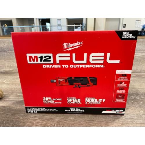 NEW - Milwaukee  FUEL 12V Lithium-Ion Brushless Cordless 1/4 in. Straight Die Grinder Kit
