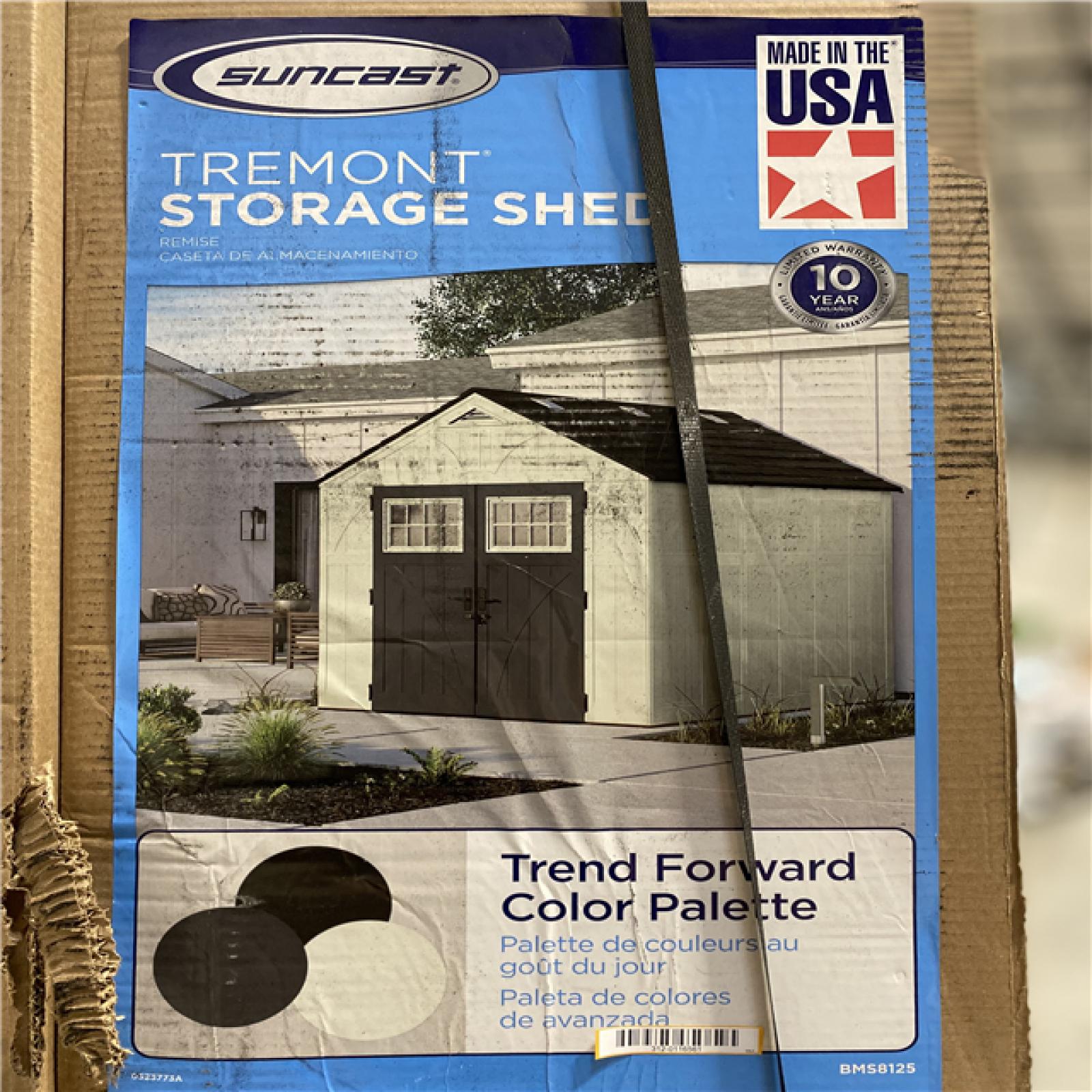 DALLAS LOCATION Suncast Tremont 8 ft. W x 10 ft. D Plastic Shed (85.