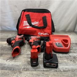 AS-IS Milwaukee FUEL 12-Volt Lithium-Ion Brushless Cordless Hammer Drill and Impact Driver Combo Kit