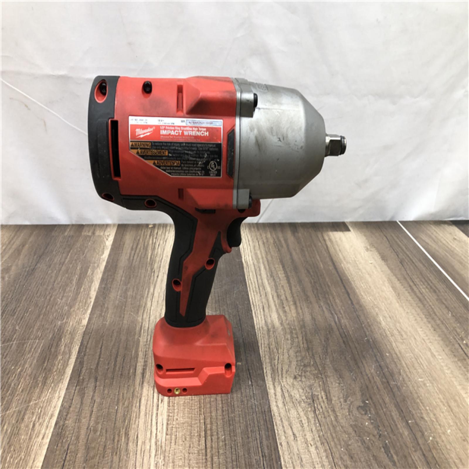 AS-IS Milwaukee 18-Volt Lithium-Ion Brushless 1/2 in. High Torque Impact Wrench with Friction Ring (Tool-Only)