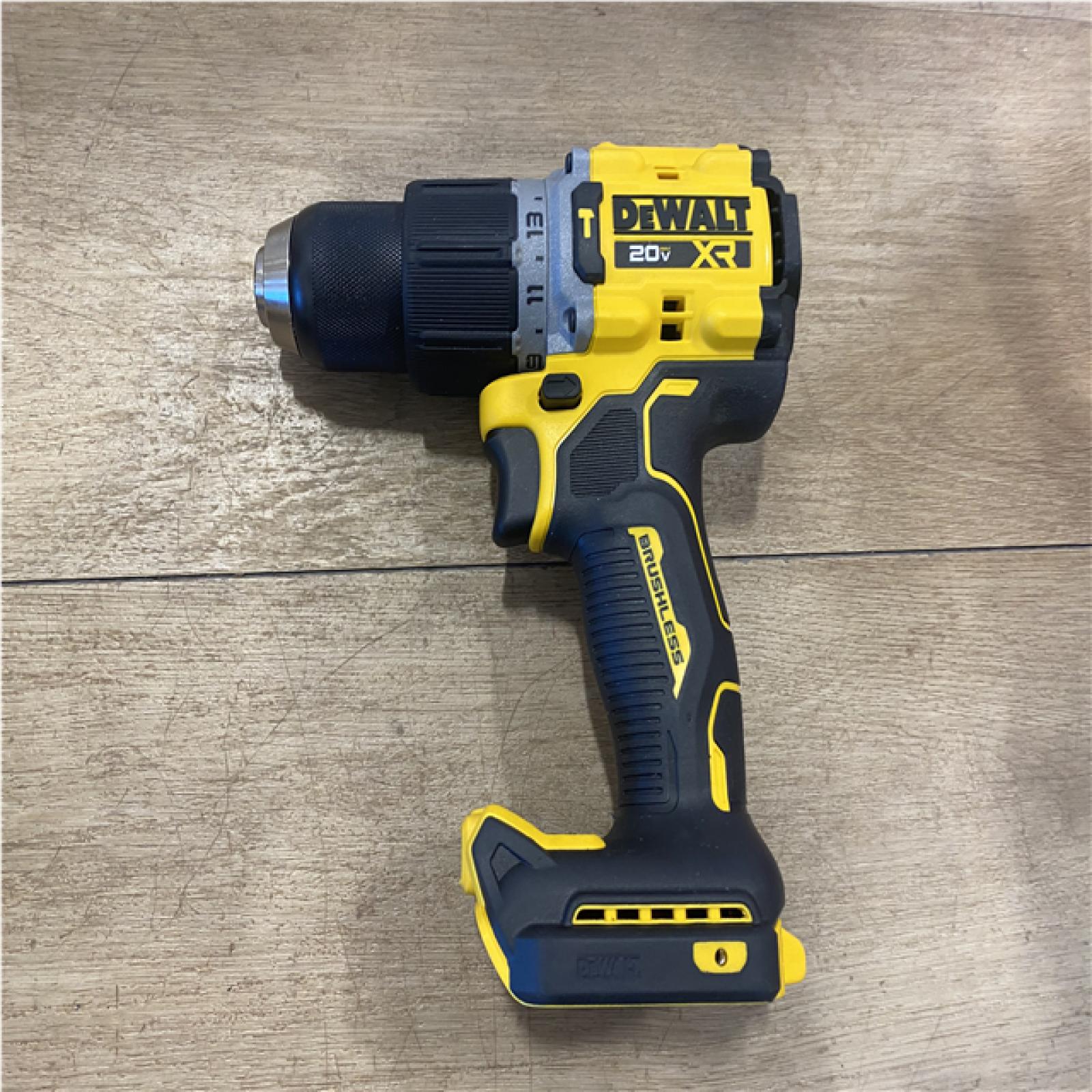 AS-IS DEWALT 20V XR Brushless Cordless 1/2 in. Hammer Drill (Tool-Only)