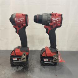 AS-IS- MILWAUKEE FUEL 18V Lithium-Ion Brushless Cordless Hammer Drill and Impact Driver Combo Kit