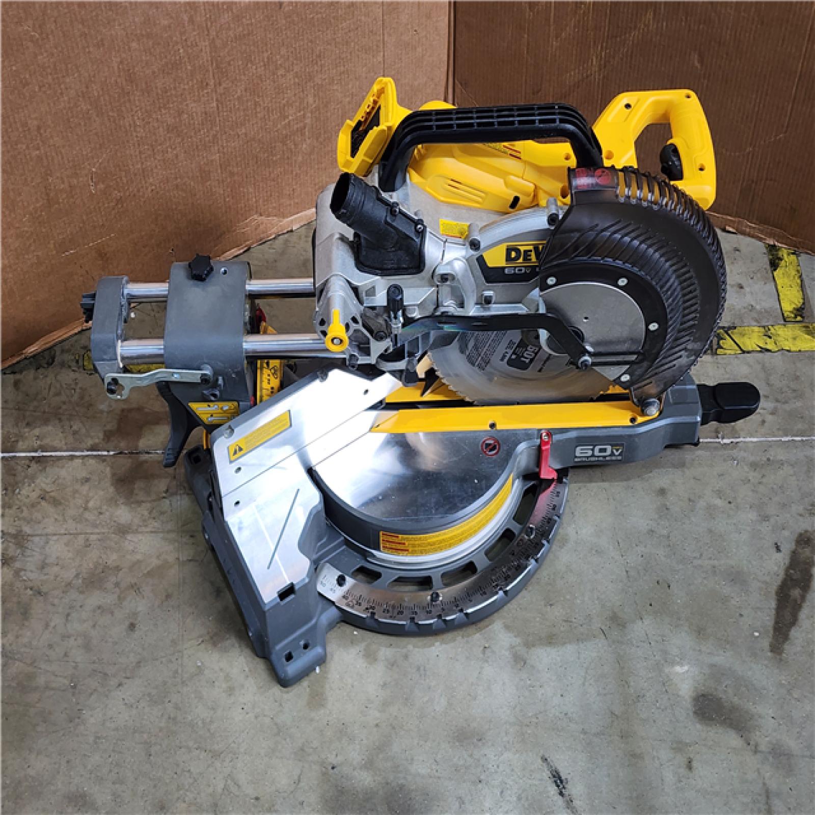 HOUSTON LOCATION - AS-IS DEWALT 60V Lithium-Ion 12 in. Cordless Sliding Miter Saw (Tool Only)