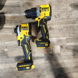 HOUSTON LOCATION - AS-IS DEWALT 20V MAX XR Hammer Drill and ATOMIC Impact Driver 2 Tool Cordless Combo Kit with (2) 4.0Ah Batteries  Charger  and Bag