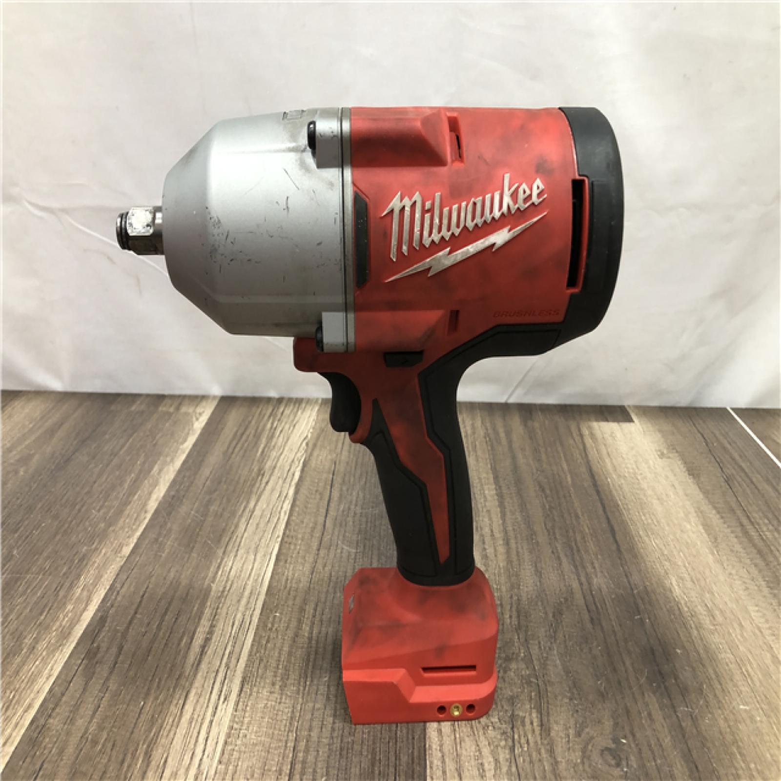 AS-IS Milwaukee 18-Volt Lithium-Ion Brushless 1/2 in. High Torque Impact Wrench with Friction Ring (Tool-Only)