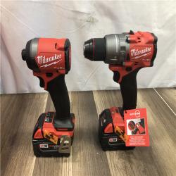 AS-IS Milwaukee FUEL 18V Lithium-Ion Brushless Cordless Hammer Drill and Impact Driver Combo Kit