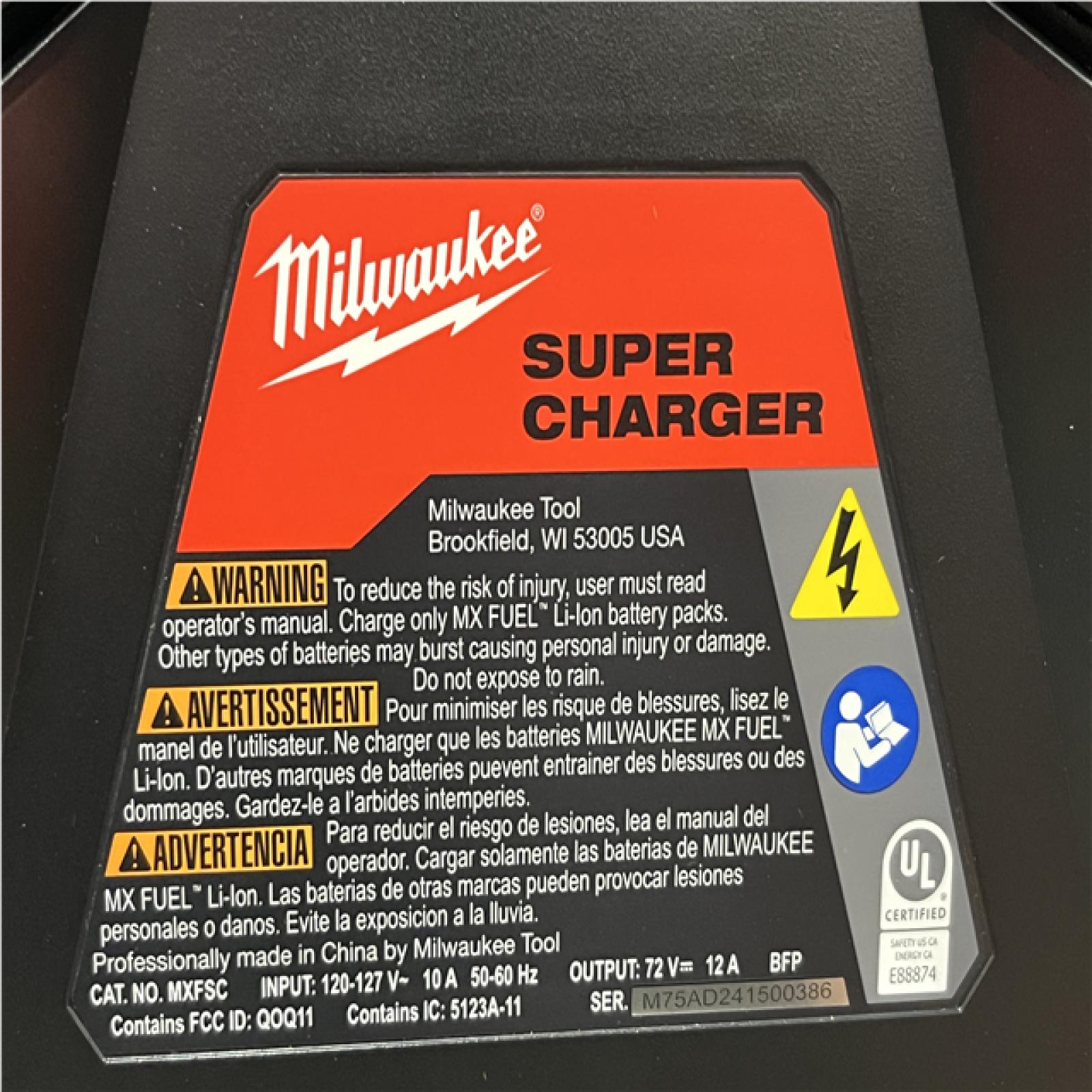 AS-IS Milwaukee MX FUEL Super Charger