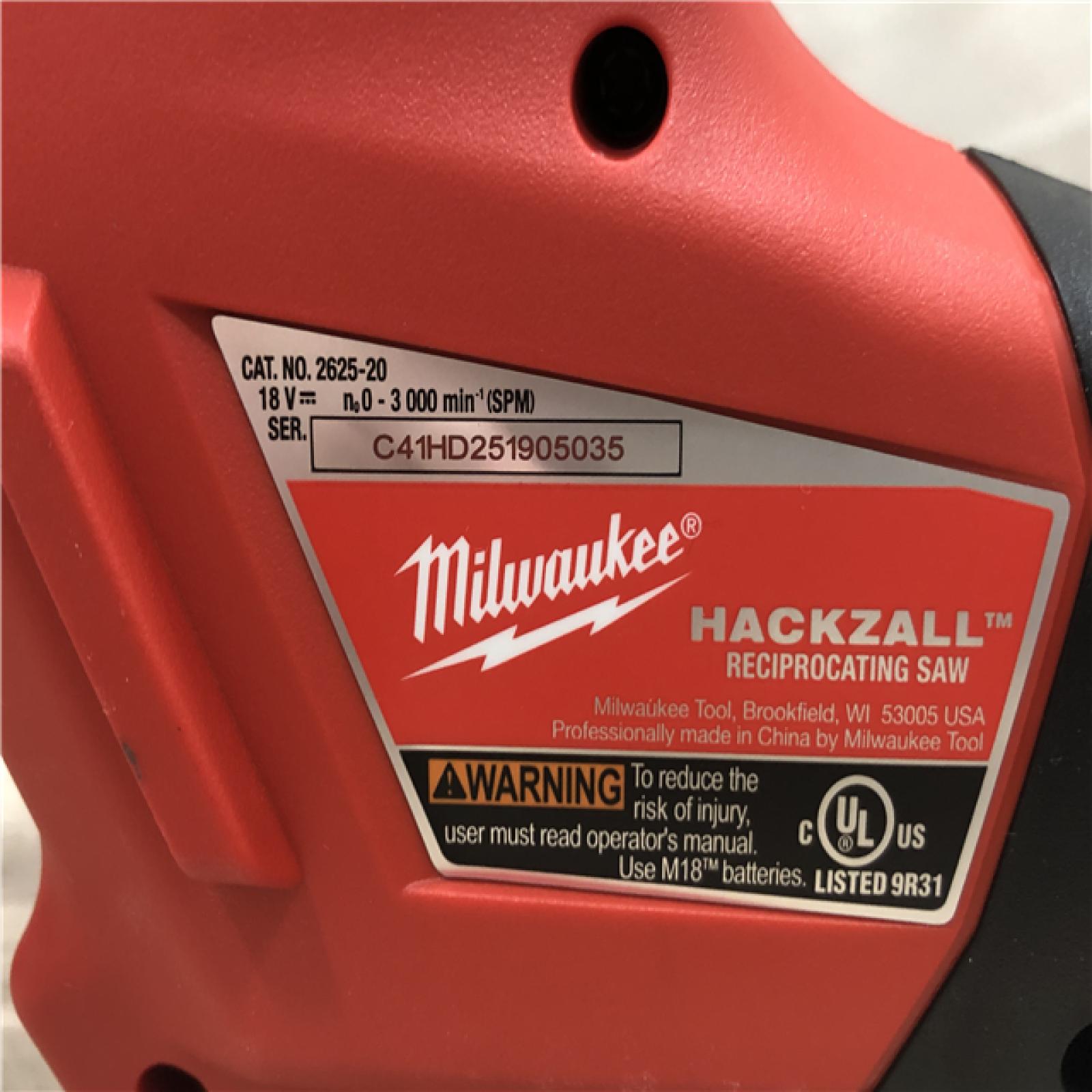 AS-IS Milwaukee M18 HACKZALL Reciprocating Saw (Tool-Only)