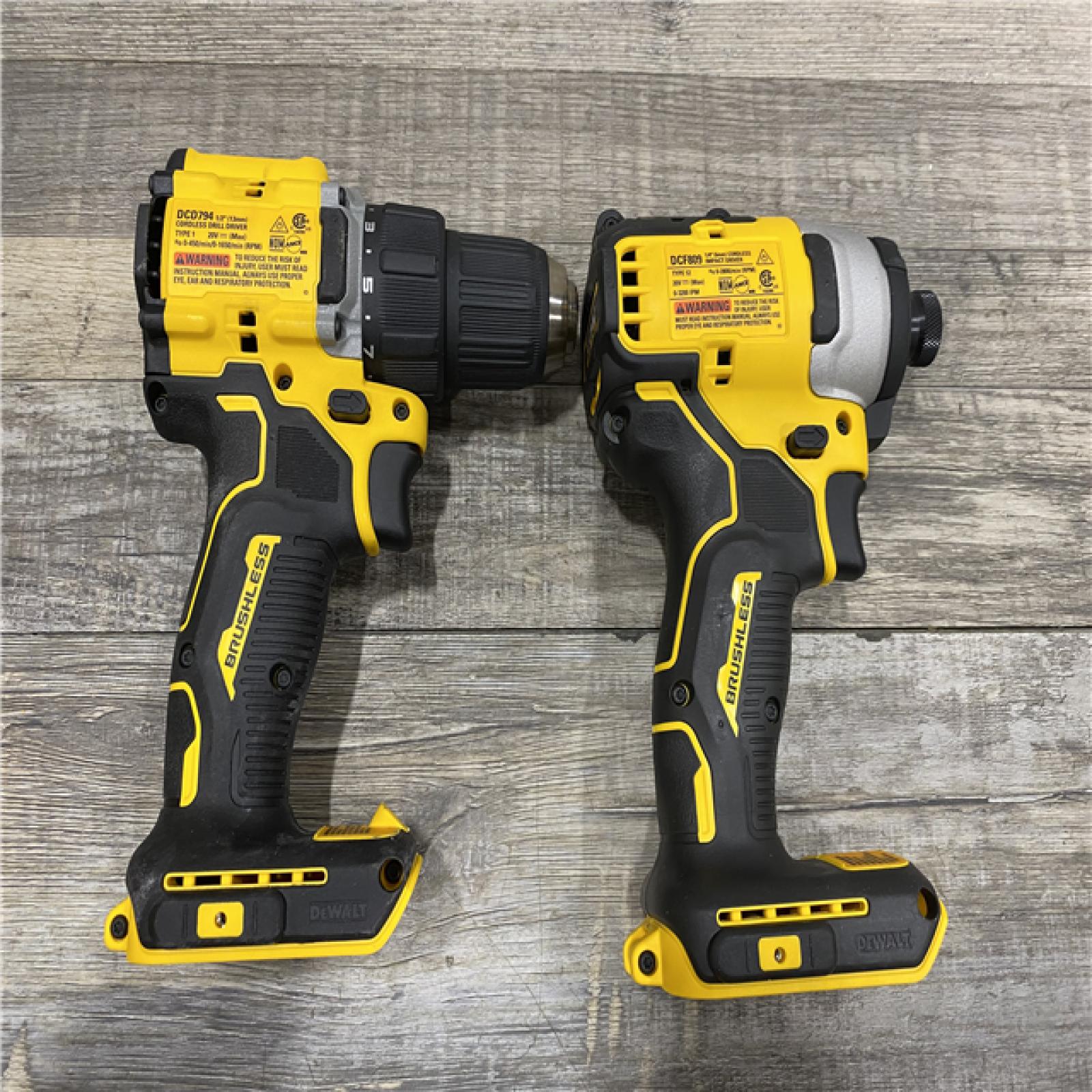 AS-IS DEWALT ATOMIC 20-Volt MAX Lithium-Ion Cordless Combo Kit