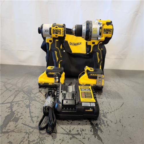 AS-IS- DEWALT 20V MAX XR 2-Tool Combo Kit with POWERPACK