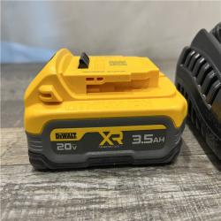 AS-IS DEWALT 20V MAX XR POWERSTACK Lithium-Ion Battery Starter Kit with 3.5Ah Battery and Charger