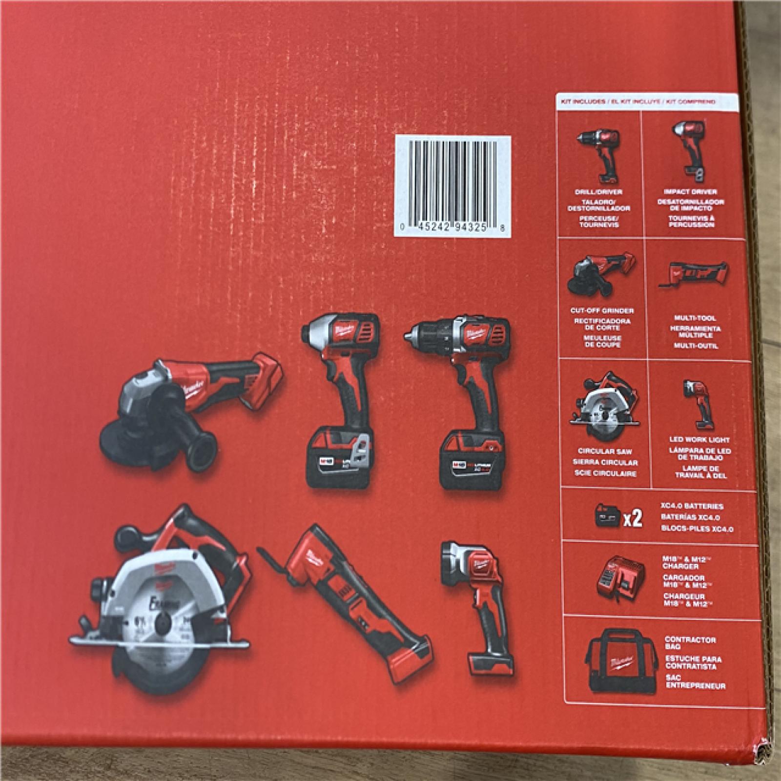 NEW! Milwaukee 18-Volt Lithium-Ion Cordless (6-Tool) Combo Kit