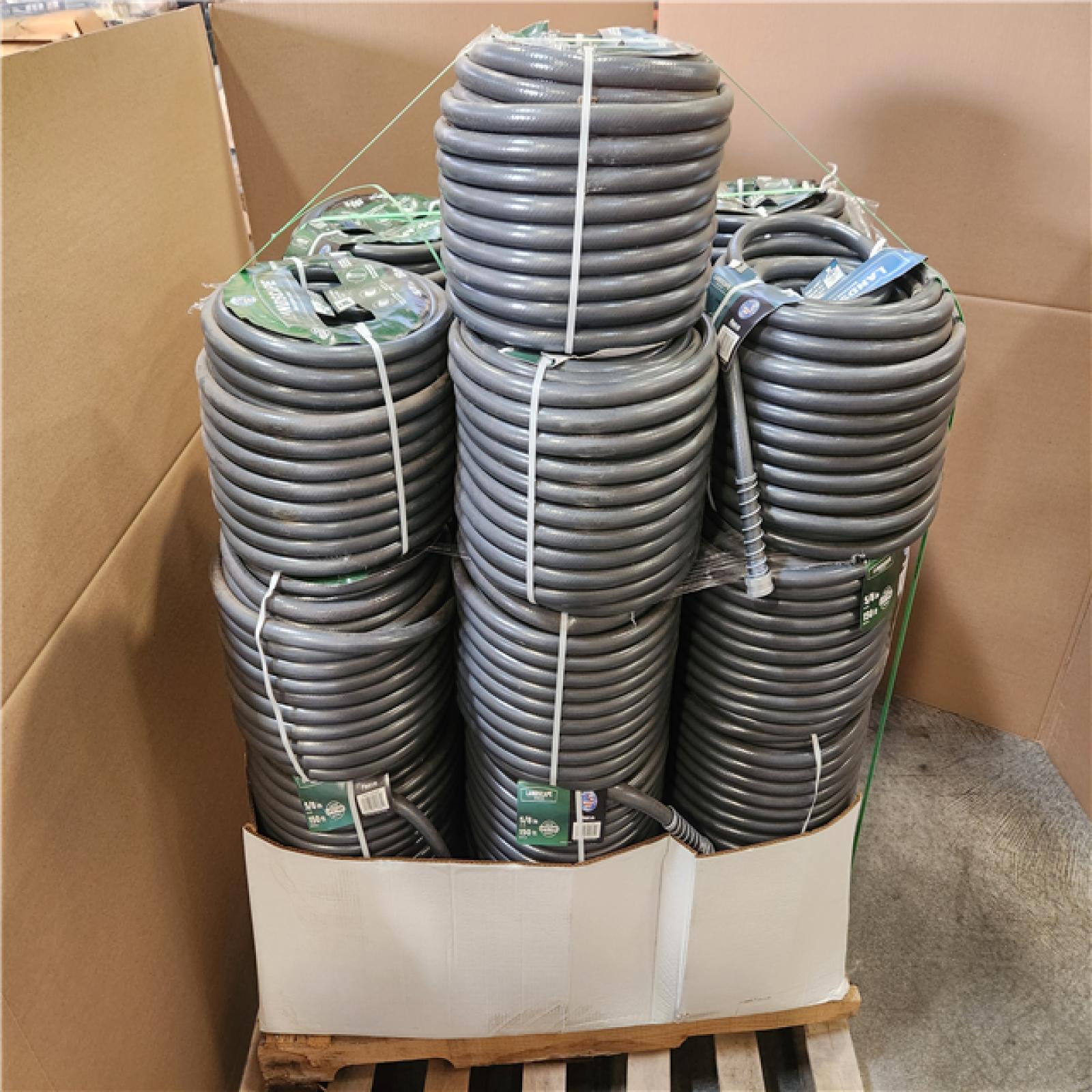 Phoenix AS-IS Flexon 5/8 in. Dia x 150 ft. Supreme Duty Water Hose - 400 PSI Burst - Gray Pallet (25-Hoses)