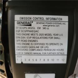 CALIFORNIA AS-IS GENERAC GENERATOR