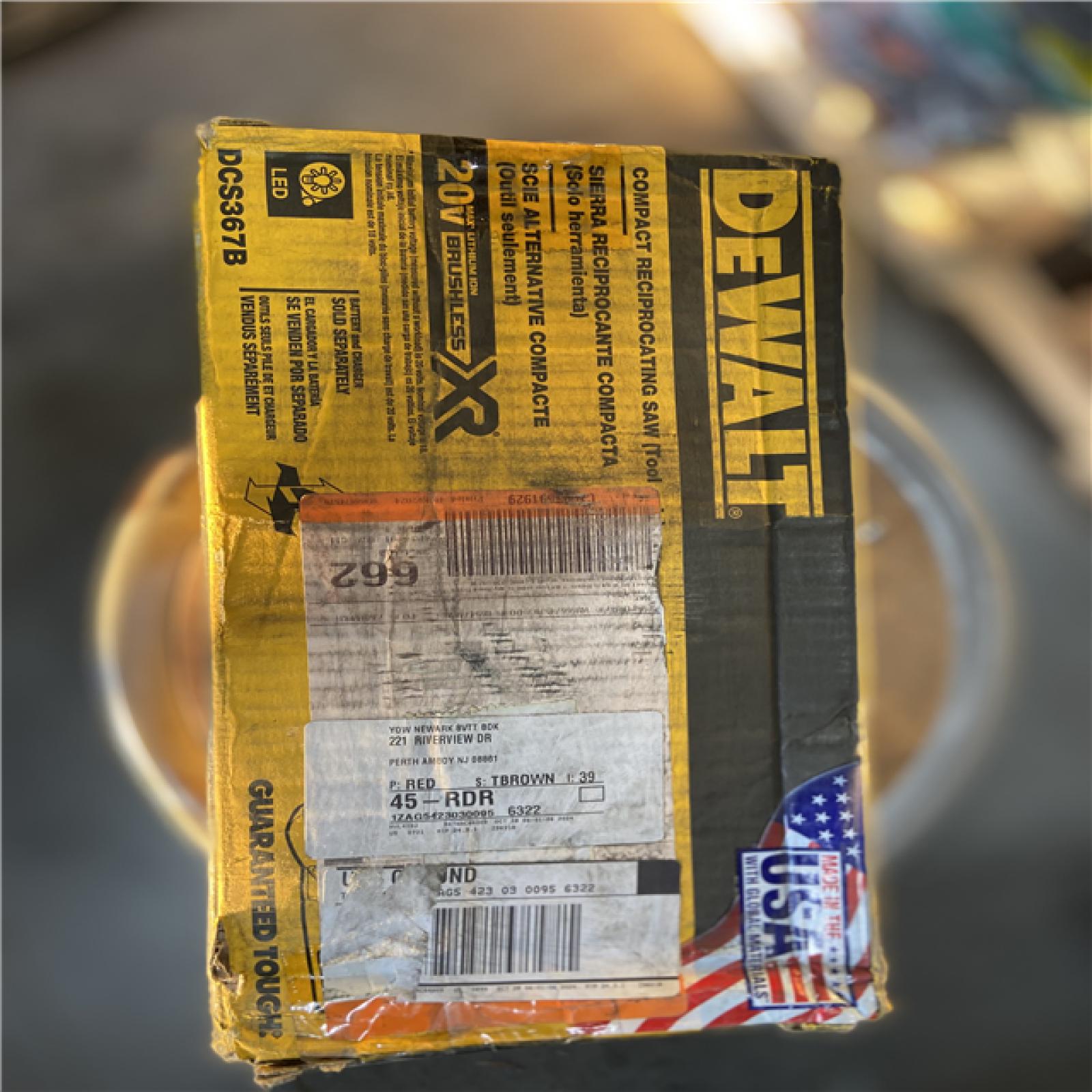 NEW! -  DEWALT 20V MAX XR Cordless Brushless Compact Reciprocating Saw (Tool Only)