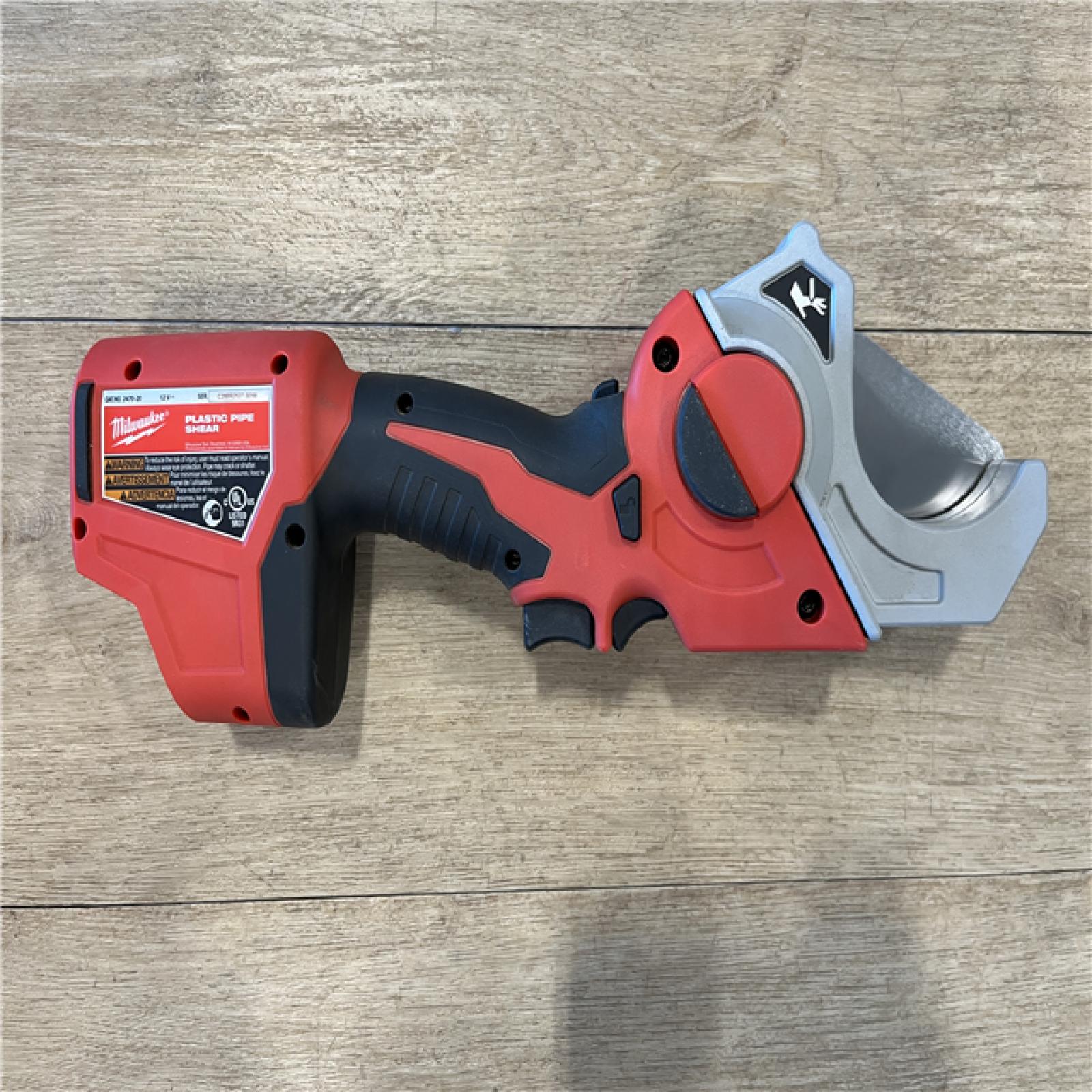 AS-IS Milwaukee M12 12V Lithium-Ion Cordless PVC Pipe Shear (Tool-Only)