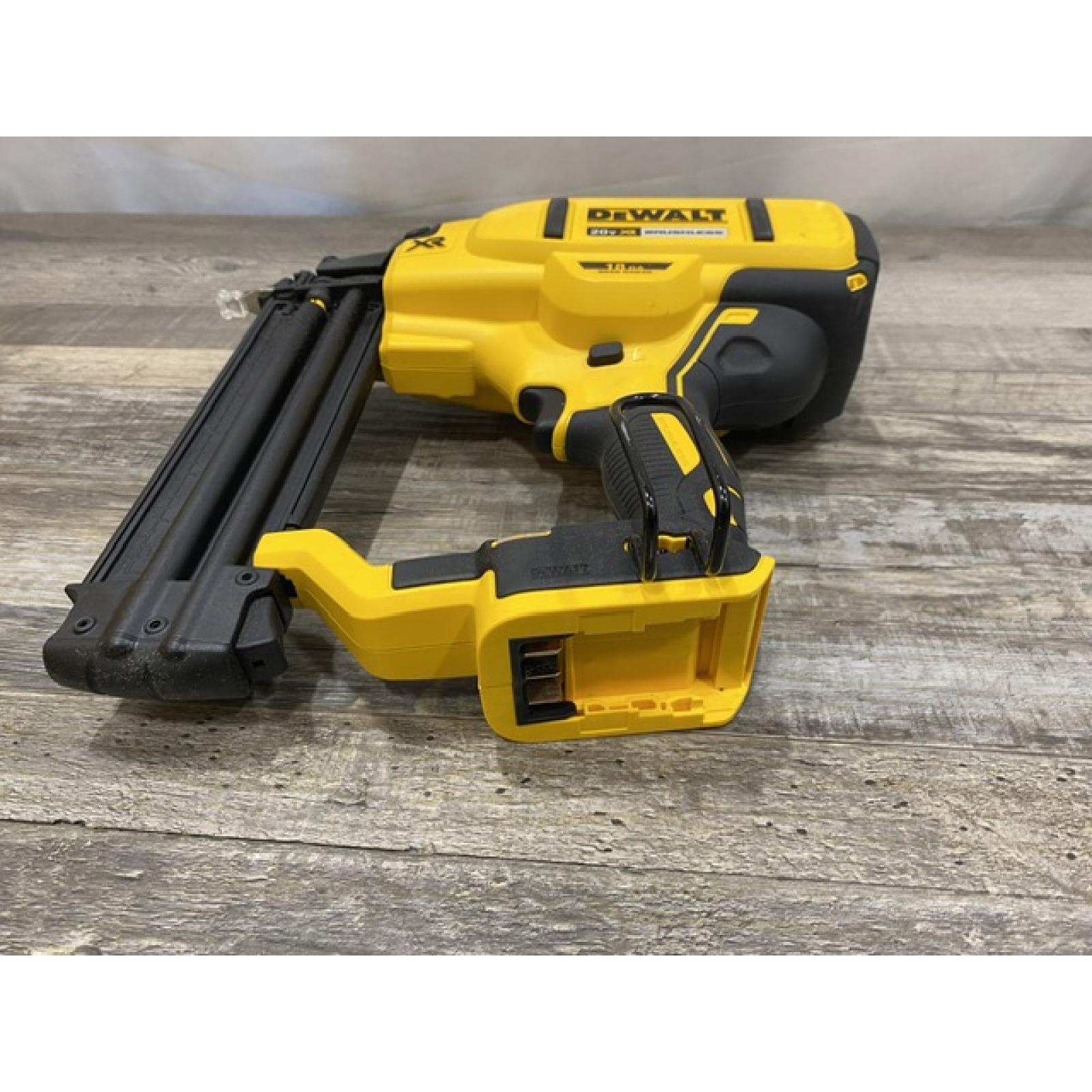AS-IS DEWALT 20V MAX XR Lithium-Ion Electric Cordless 18-Gauge Brad Nailer (Tool Only)