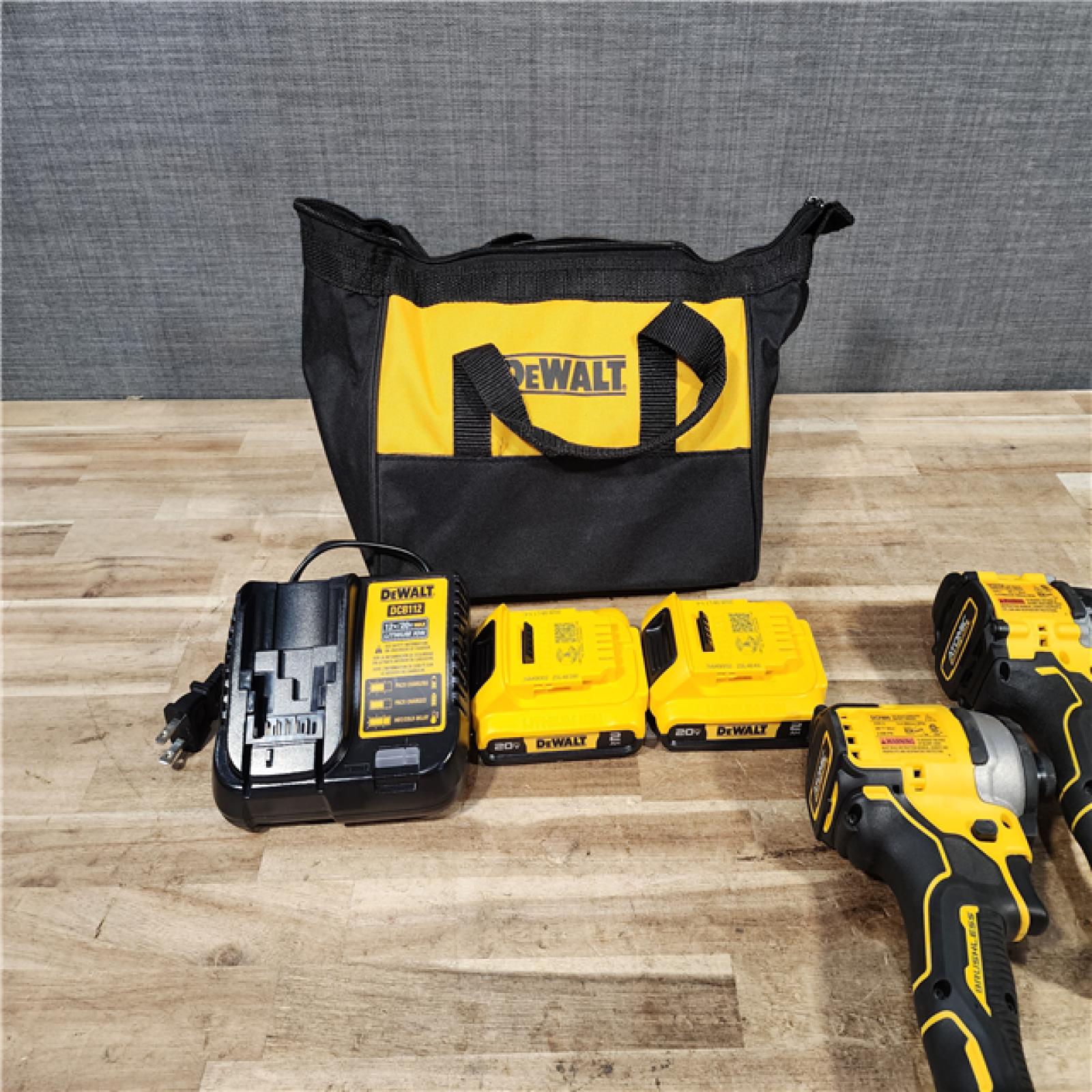 HOUSTON LOCATION - AS - IS DEWALT ATOMIC 20-Volt MAX Lithium-Ion Cordless Combo Kit