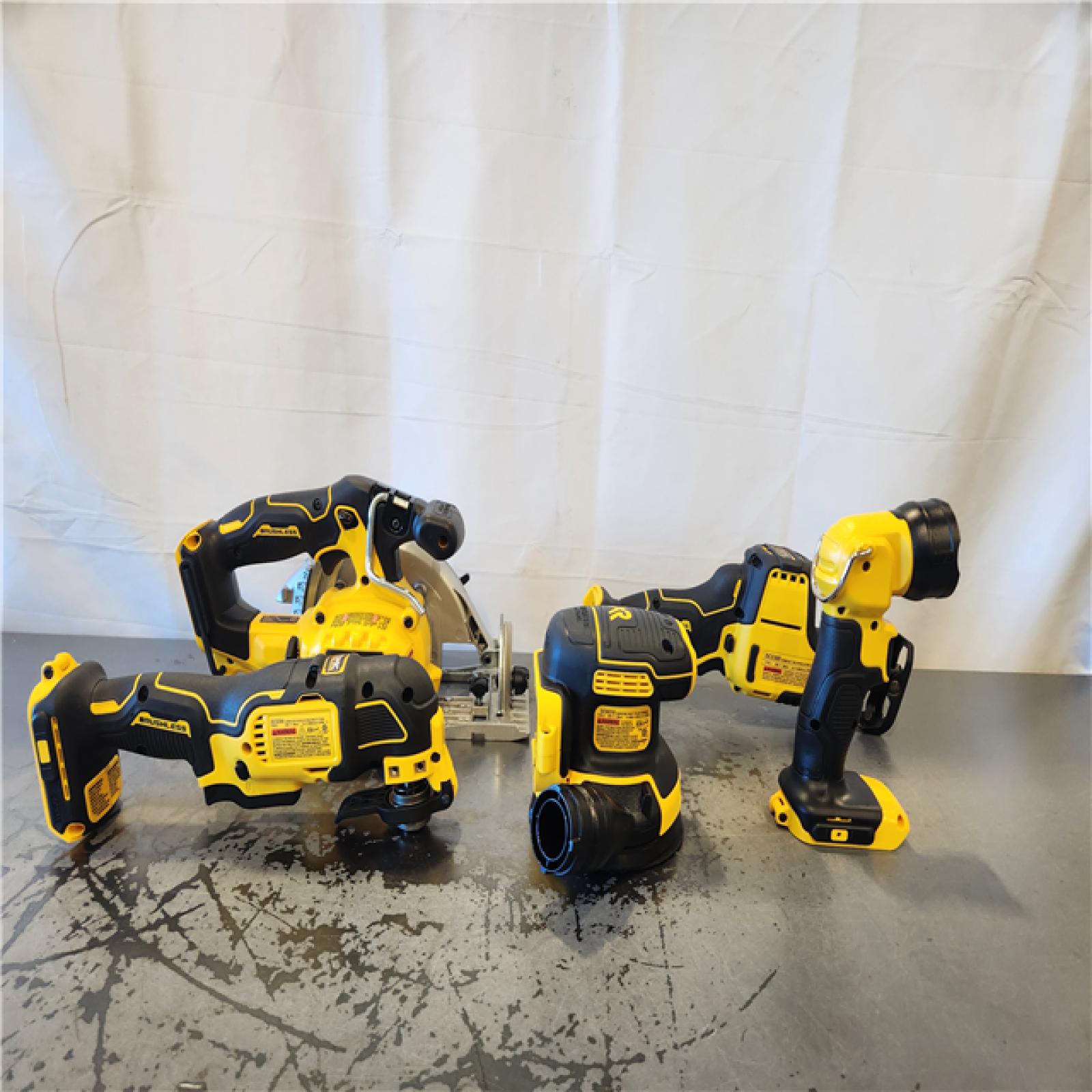 AS-IS- DEWALT 20V MAX Lithium-Ion Cordless 7-Tool Combo Kit with 2.0 Ah Battery  5.0 Ah Battery and Charger