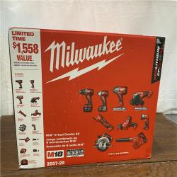 NEW M18 18-Volt Lithium-Ion Cordless Combo Kit 9-Tool with 2-Batteries, Charger and Tool Bag
