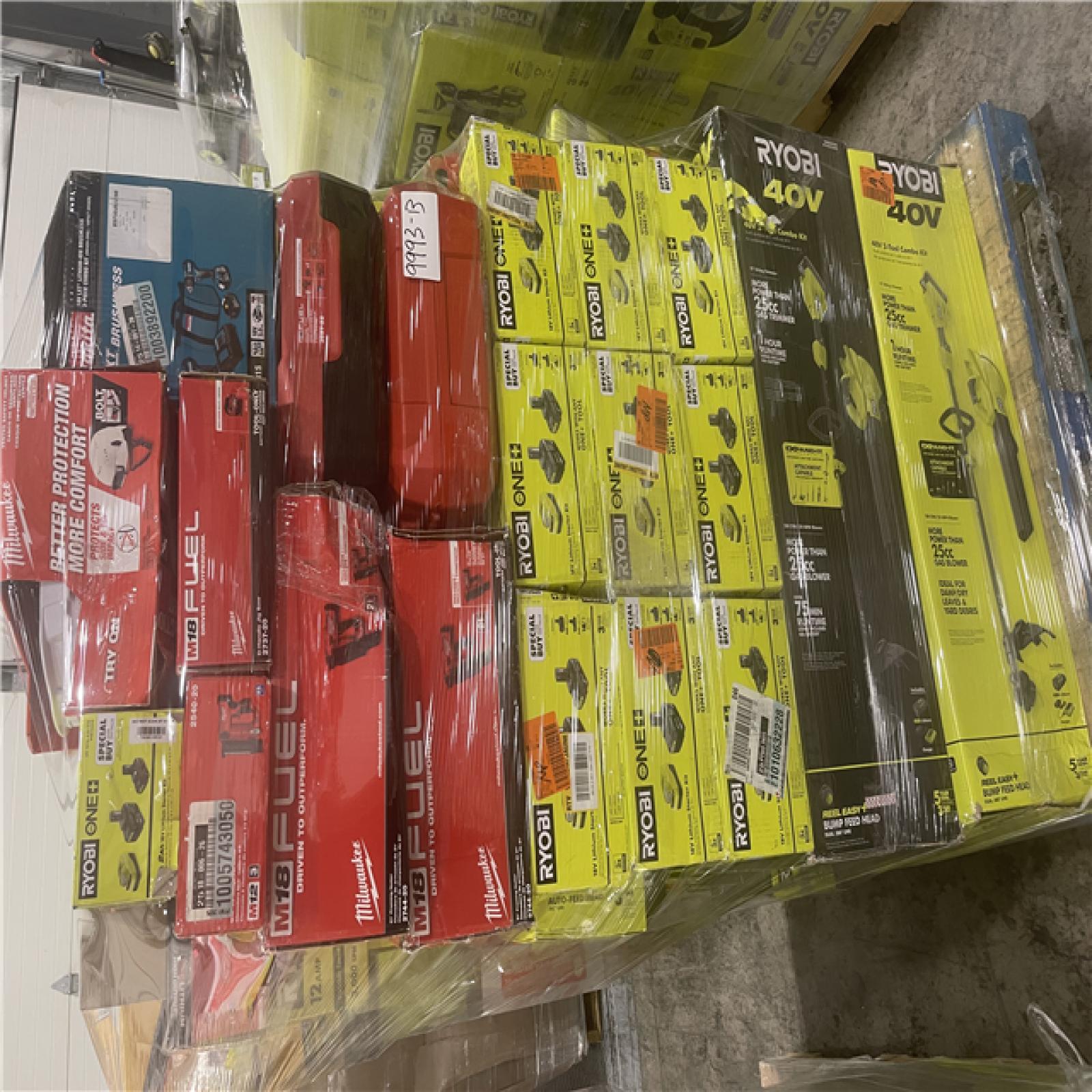 Pittston Location As-Is Power Tools Partial Truckload (14 pallets) 9993-B