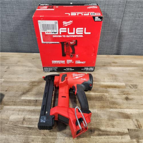 HOUSTON LOCATION - AS-IS MILWAUKEE M18 FUEL 18-Volt Lithium-Ion Brushless Cordless 18-Gauge 1/4 in. Narrow Crown Stapler (Tool-Only)