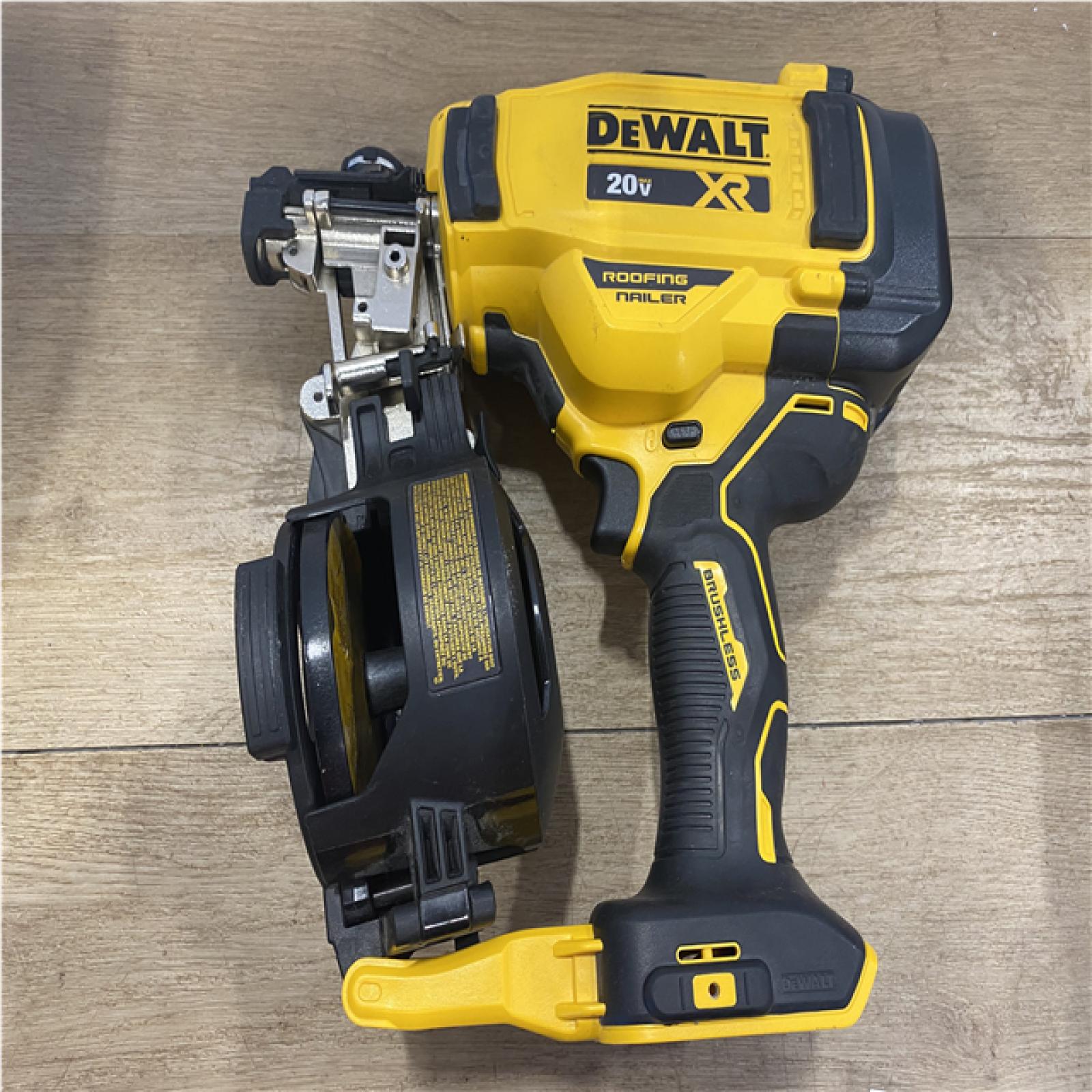 AS-IS DEWALT 20V MAX 15-Degree Electric Cordless Roofing Nailer (Tool Only)