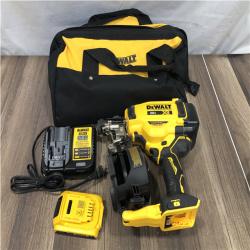 AS-IS DEWALT 20V MAX Lithium-Ion 15-Degree Electric Cordless Roofing Nailer Kit